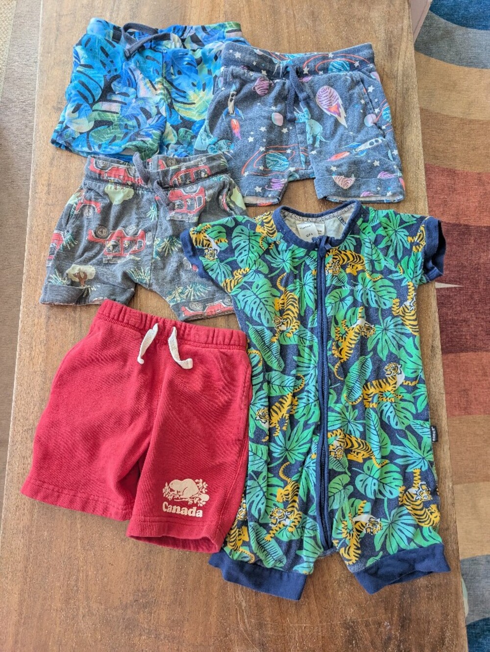Cute toddler size 3 summer bundle featuring Bonds and Roots